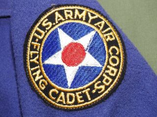 Us Army Air Corps Ww2 Flying Cadet Badged Light Purple Wool Field Flight Jacket