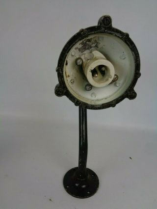 Vintage COUGHTRIE SW6 Swan Neck Industrial Outdoor Wall Light,  Black 8