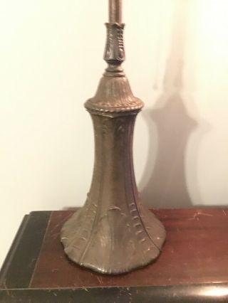 Antique Art Nouveau Ornate Cast Bronze Lamp Base 22 