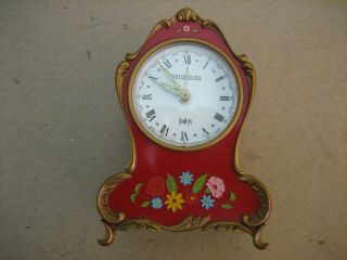 Bucherer - Vintage Mechanical W.  Germany/swiss Musical Alarm Table Clock