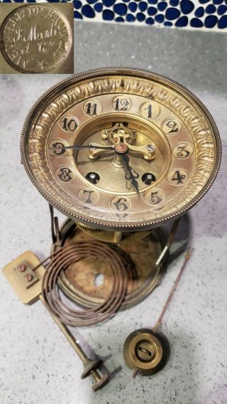 S Marti Et Cie - Medaille De Bronze Clock Movement