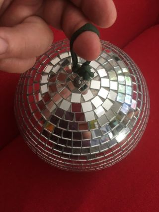 Rotating 1970s mirror DISCO ball shades of Saturday Night Fever Perfect cond 2