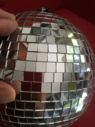 Rotating 1970s mirror DISCO ball shades of Saturday Night Fever Perfect cond 4