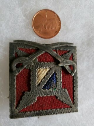 Rare Civil War 25th&10th Headquarters Cavalry Corps Badge Black Division Rare