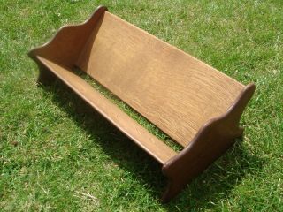 Antique Oak Wooden Table,  Desk Book Trough Shelf.  Standing