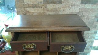 Antique Oak Wall Or Freestanding Cabinet Vgc 8