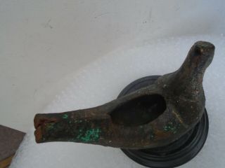 Interesting ancient looking bird shaped metal vessel ODD MYSTERY CURIOSITY ITEM 5