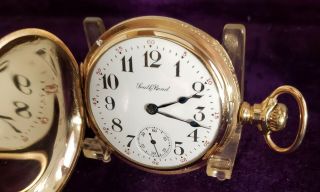 Vintage 18s South Bend Hunter Case Pocket Watch