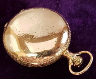 Vintage 18s South Bend Hunter Case Pocket Watch 4