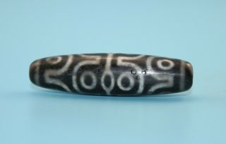 58 16mm Antique Dzi Agate old 15 eyes Bead from Tibet 5
