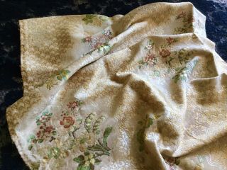Early 1800s Unique Pattern Antique Gold French Silk Brocade 6