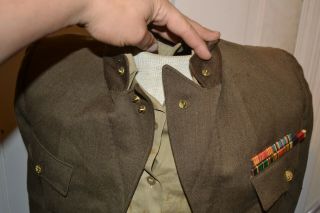 WW2 WAC Woman’s Uniform Jacket & Undershirt 1st Army W/ Laundry Number size 12s 2