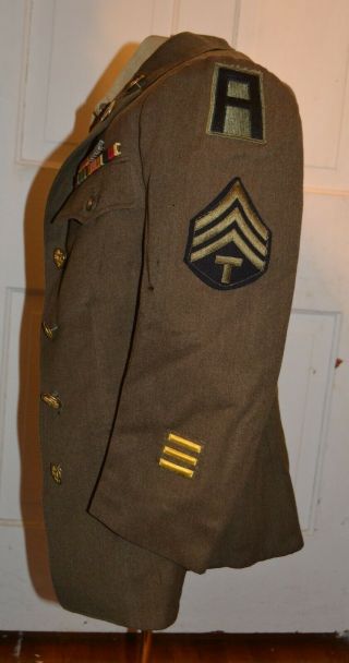 WW2 WAC Woman’s Uniform Jacket & Undershirt 1st Army W/ Laundry Number size 12s 3