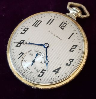 Vintage 19j South Bend Pocket watch 2