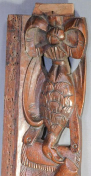 Antique Black Forest Carving Fragment Goat Dead Game Birds Rabbit Picture Frame 8