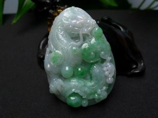 100 Natural Jade A Goods Hand - Carved Dragon Jade 725