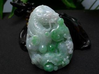 100 natural jade A goods hand - carved dragon jade 725 2