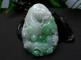 100 natural jade A goods hand - carved dragon jade 725 4