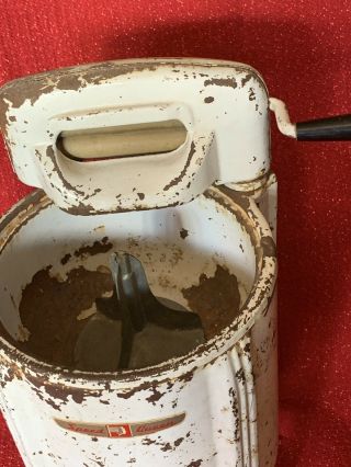 Antique Speed Queen Maytag Toy Wringer Washing Machine Dry Cell Battery Powered 4