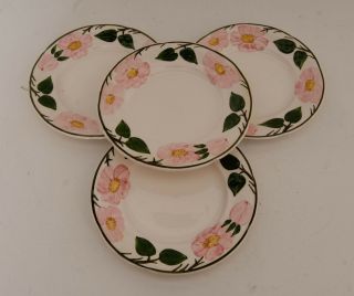 4x Villeroy and Boch Wild Rose Hand Painted Side Plates 16.  3 cm 2