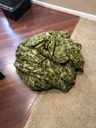 Us Military Camouflage Parachute.  About 30 Foot Diameter