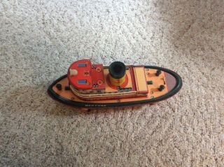 Tin toy boat Neptune no flaws 4