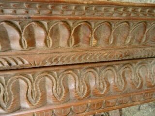 Large 19th Century Carved Furniture Deep Cornice Front Mount