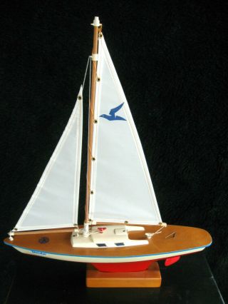 Vintage Sailboat Gunther Seifert Segelboote Condor Pond Yacht W.  Germany 18 - 1/2 "