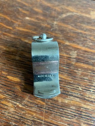 Vintage - Rare - Metal - Police Special Whistle - Made In the USA 2