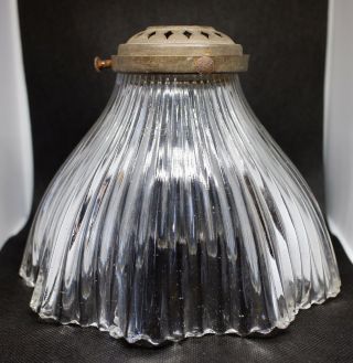 Near identical early 20th century Holophane glass lamp shades 5