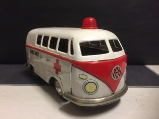 Vintage Okyasu E.  O.  Tin Toy Volkswagen Ambulance Japan