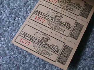 500 Lbs.  The PERFECT ICE COUPON BOOK Lincoln,  Nebraska Old Stock NOS 5