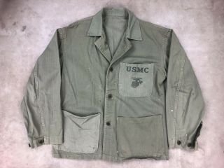Usmc Jacket,  Trousers Ww2 Hbt Herringbone Twill Marines Uniform Set Bundle Pair
