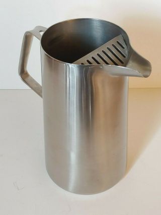 Robert Welch Old Hall Oriana Large Stainless Steel Water Pitcher 1950 ' s Modern 4