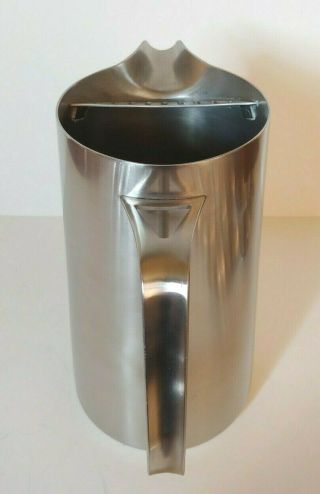Robert Welch Old Hall Oriana Large Stainless Steel Water Pitcher 1950 ' s Modern 5