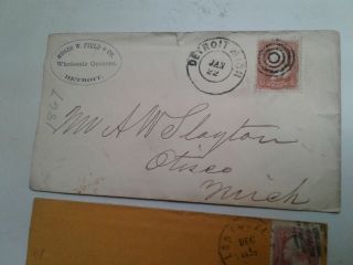 Rare Vintage Civil War Era Us Cover It.  Asa W.  Slayton,  Co.  B 25th Reg.  W/stamp