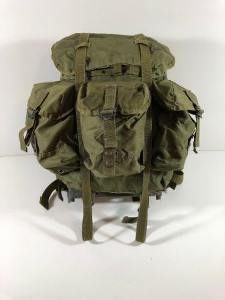 Us Military Od Nylon Large Alice Pack Field Lc1 Complete Frame Ruck Lbs