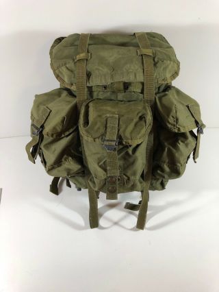 US Military OD Nylon Large Alice Pack Field LC1 COMPLETE FRAME RUCK LBS 2