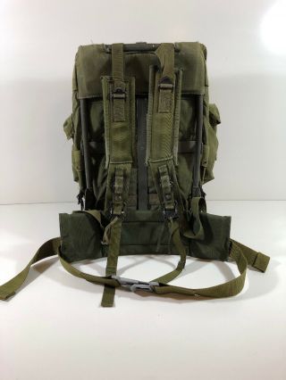 US Military OD Nylon Large Alice Pack Field LC1 COMPLETE FRAME RUCK LBS 4