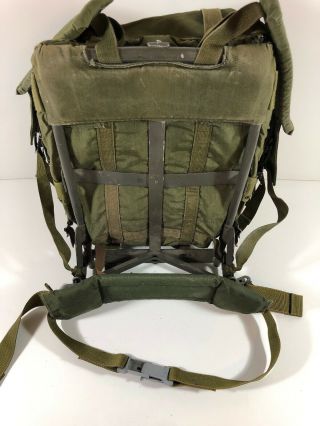 US Military OD Nylon Large Alice Pack Field LC1 COMPLETE FRAME RUCK LBS 5