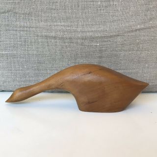 Alan Middleton Mid Century Modern Hand Carved Bird Goose Modernist Canada