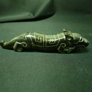 Chinese Red Mountain Culture Jade Old Jade Jade Tiger Decoration 861