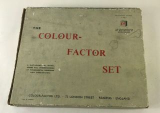 The Colour - Factor Set By Seton Pollock 1960’s 50,  Years Old Retro Maths Reading
