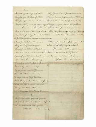 c.  1861 Civil War Poem - Maryland Guard - 