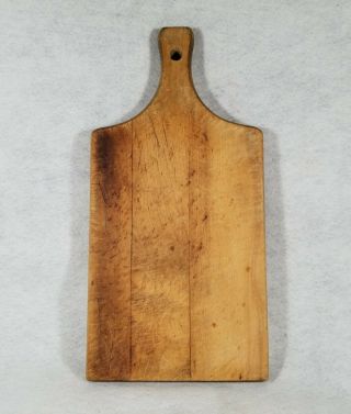 Wooden Wood Cutting Board Breadboard Farm Handle Sm Solid Antique Primitive 14 "