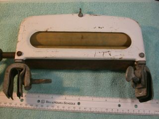 Vintage Handyhot clothes roller wringer clamp on bucket style porcelain Chicago 4