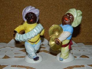 Volkstedt Porcelain Figurine Musician Couple Germany Antique Courting " 1960