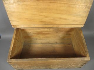 Antique/vintage Wooden Storage Bin Box w/ Flip Up Lid Garden Toolbox 4