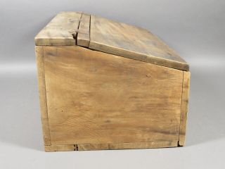 Antique/vintage Wooden Storage Bin Box w/ Flip Up Lid Garden Toolbox 5