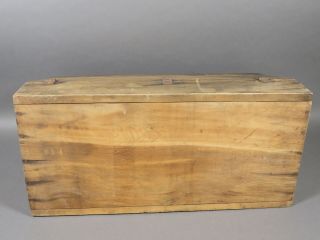 Antique/vintage Wooden Storage Bin Box w/ Flip Up Lid Garden Toolbox 7